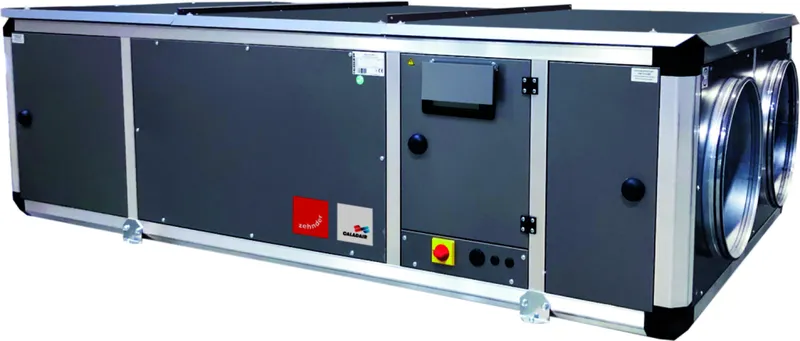 Zehnder Lüftungsgerät CARMA 9010 horizontal P elek.VHR / elek.NHR, Volumenstr.2-stufig