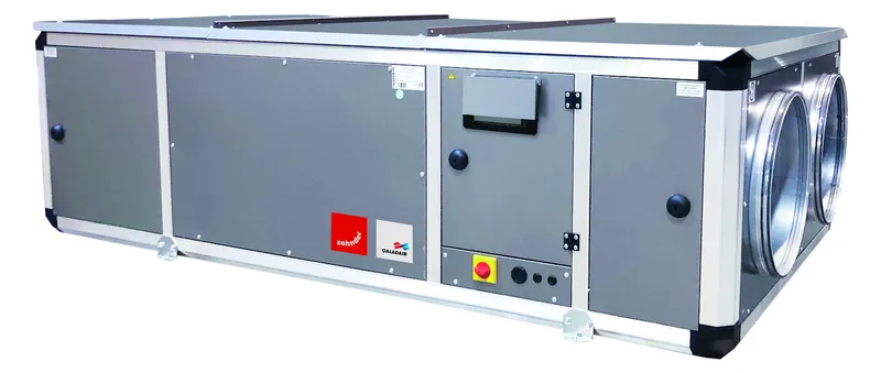 Zehnder Lüftungsgerät CARMA 9016 horizontal L elek.VHR / elek.NHR, Volumenstr.2-stufig