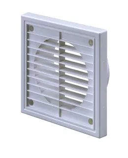 Zehnder Aussenwandgitter DN 100 aus Kunststoff, 140x140x15, weiß