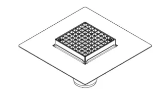 ACO Parkdeckablauf DN100 für Gussasphalt mit Höhe 35mm