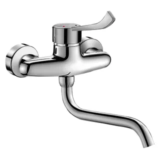 KD EHM W.-Mont.,Stdd-Anschl., Hygienehebel, Schwenkausl. L200mm