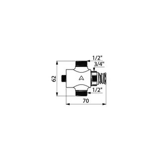 KD DU-Selbstschl.Vent.TEMPOSTOP G1/2B UP/Hw.-Mont.unverchr.15Sek