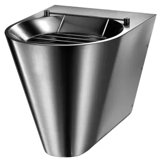 KD Fäkalienausguss XL S wandh. Anschl. hi. Edst. 1.4301 sat