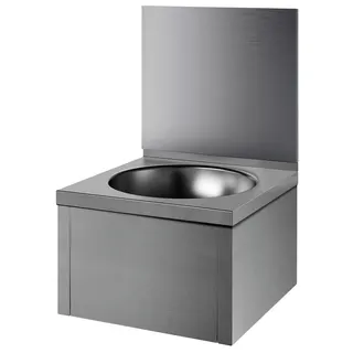 KD Waschtisch SXS o. Armatur mit Rückwand Edst. 1.4301 satiniert