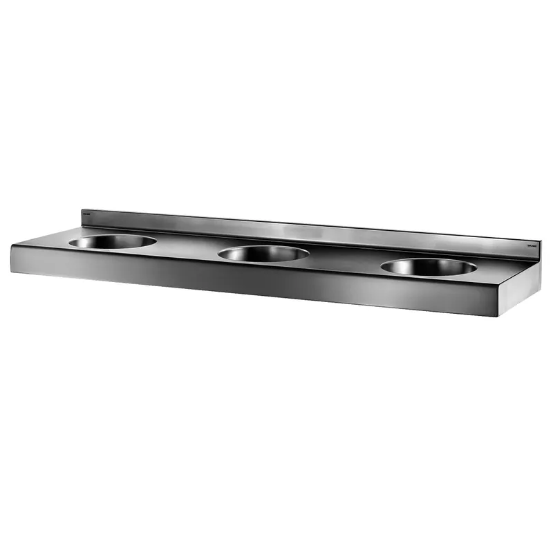 KD Reihen-Waschtisch TRIPLO RP 3 Plätze Hl D35 o.Überl. Edst 1.4301 sat