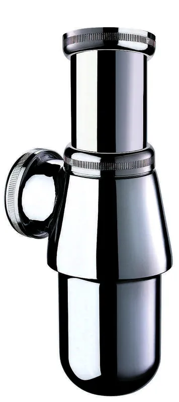 KD Flaschensiphon G1 1/4 Abl. hori. D32 mm Messing verchromt