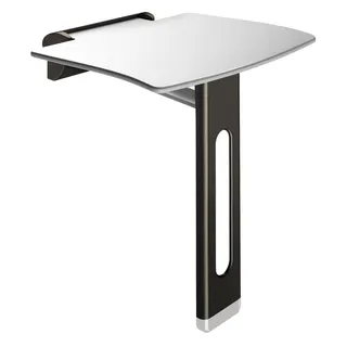 KD Duschklappsitzsitz abnehmbar Be-Line m. Fuß anthrazit-met.