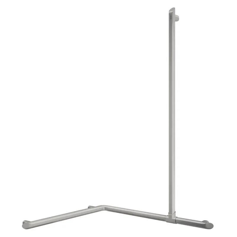 KD Handlauf 2-Wände + Br.H.Stg. verti. Be-Line D35 Alu weiß