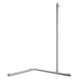 KD Handlauf 2-Wände + Br.H.Stg. verti. Be-Line D35 Alu weiß