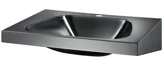 KD Waschtisch TRAPEZ Hahnloch D35 mittig mit Überlauf Edst. 1.4301 sat.