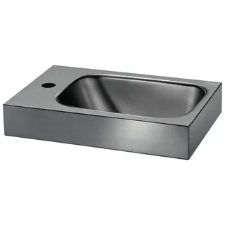KD Waschtisch LAVANDO Hahnloch D35 links ohne Überlauf Edst. 1.4301 sat.