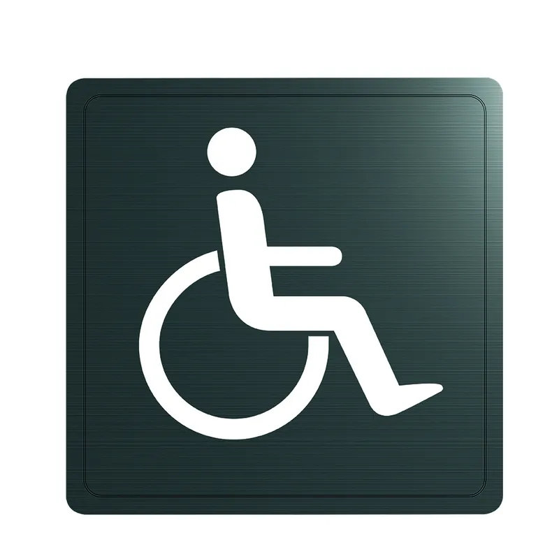 KD Wand Symbol Behinderten-WC Edst. 1.4301 sat (ex-0011370000)