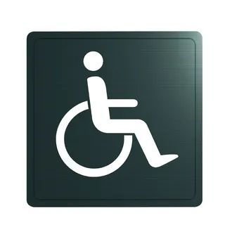 KD Wand Symbol Behinderten-WC Edst. 1.4301 sat (ex-0011370000)