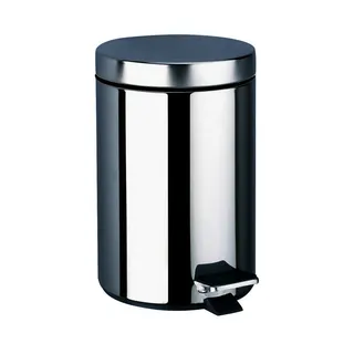 KD Abfallbehälter rund m. Pedalbet. 5l Edst. hgl.pol.
