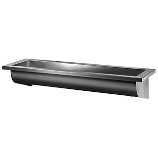 KD Waschrinne CANAL L.1200 2 HahnlochD22 Abl. links Edst. 1.4301 sat
