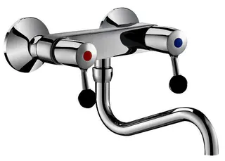 KD Wand Zweigriffarm.60l/min, Schwenkausl. unten D22 L200