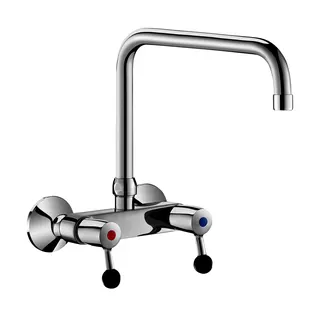 KD Wand Zweigriffarm. 60l/min,Schwenkausl. oben D22 L300