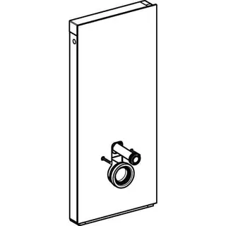 Geberit Monolith Sanitärmodul für Wand-WC 114 cm Glas weiß – Bild 3