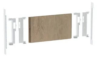 Geberit Duofix Montageplatte für Waschtisch mit US zwei Auslaufarmaturen