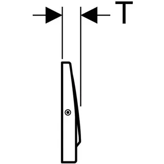 Geberit Delta10 BetPl.,für Spül-Stopp-Spülung verschraubbar, edelstahl gebü. – Bild 5