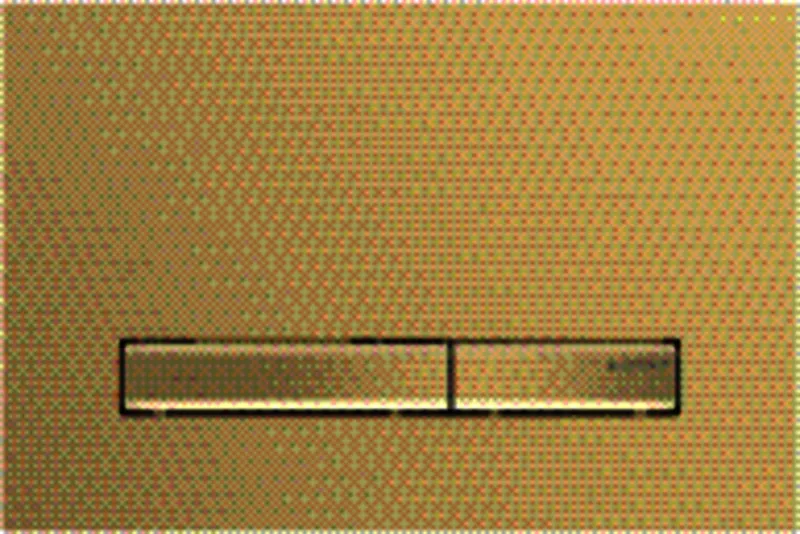 Geberit Sigma50 BetPl., für 2-Mengen-Spülung Metallfarbe messing., messing. gebü./Etc