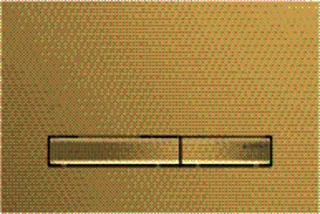 Geberit Sigma50 BetPl., für 2-Mengen-Spülung Metallfarbe messing., messing. gebü./Etc