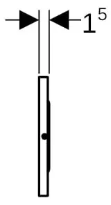 Geberit Sigma10 WC-Strg. elektron.Spül, Netz 1-M-Sp., SKG, BT, man., chrm l.Etc/sch – Bild 3