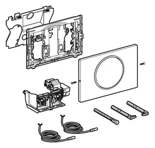 Geberit Sigma10 WC-Strg. elektron.Spül, Netz 1-M-Sp., SKG, BT, man., chrm l.Etc/sch – Bild 5