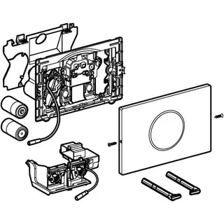 Geberit Sigma10 WC-Strg. elektron.Spül, Batt. 2-M-Sp., auto./bl/BT,verschr., gebü.pol. – Bild 3