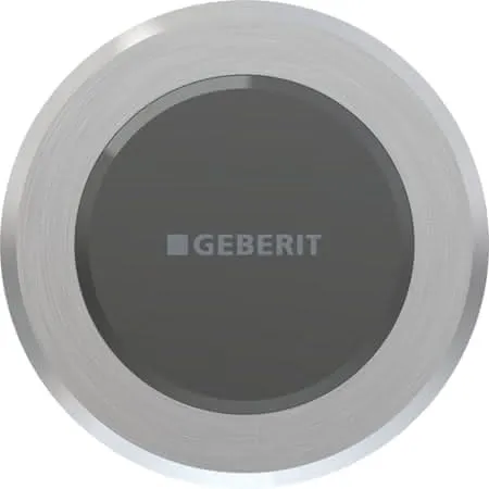 Geberit Typ10 WC-Strg. mit elektron. Spül, IR Netzbetrieb, BT, 2-Mengen-Sp., gebürstet