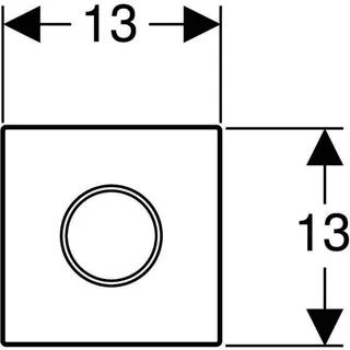 Geberit Typ 10 UR-Strg., elektron. Spülausl. Netzbetrieb, schwarz / schwarz matt – Bild 4