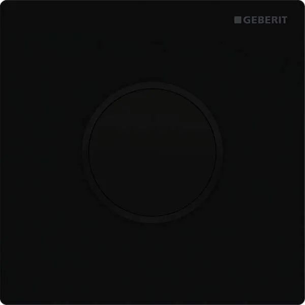 Geberit Typ 10 UR-Strg., elektron. Spülausl. Batterie, schw matt l., Etc./ schwarz