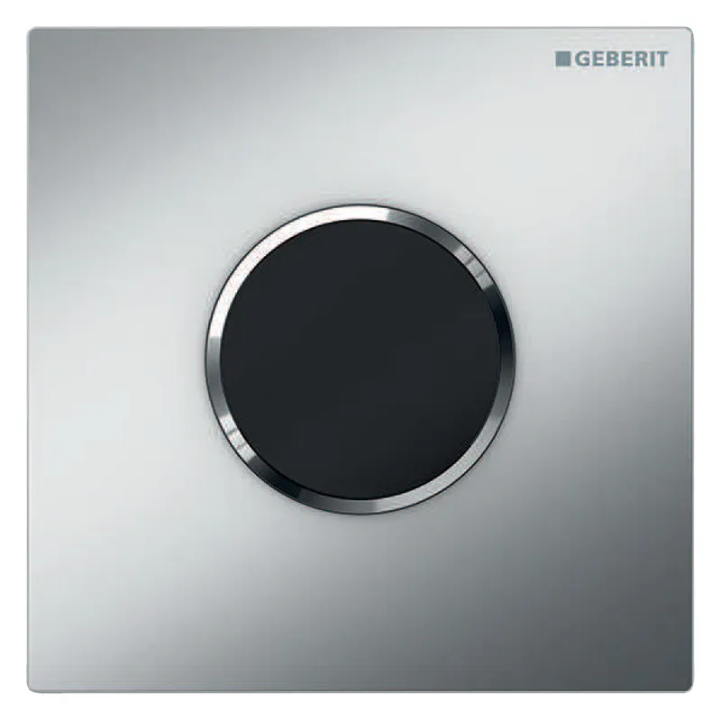 Geberit Typ 10 UR-Strg., elektron. Spülausl. Batterie, chrma l., Etc./ hgl.verchr.