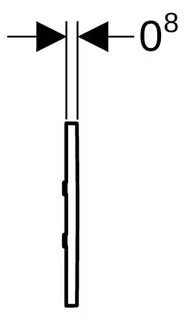 Geberit Typ 30 UR-Strg., elektron. Spülausl. Batterie, schwarz matt – Bild 3