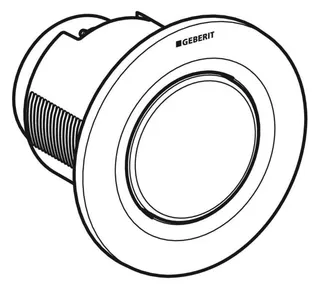 Geberit Typ 01 Fernbetätigung, pneumatisch 1-Mengen-Sp., UP-Drücker, chrma l., Etc – Bild 5