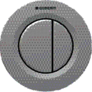 Geberit Typ 01 Fernbetätigung, pneumatisch 2-Mengen-Sp., UP-Drücker, chrma l., Etc