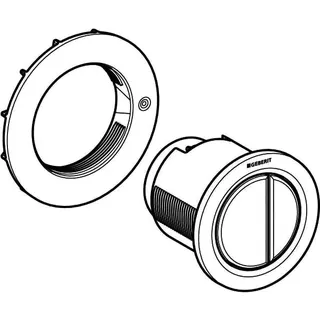 Geberit Typ 01 Fernbetätigung, pneumatisch 2-Mengen-Sp., Möbeldrücker, chrma l. Etc – Bild 3