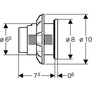 Geberit Typ 01 Fernbetätigung, pneumatisch 2-Mengen-Sp., Möbeldrücker, chrma l. Etc – Bild 5