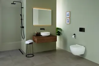 Geberit VariForm Aufsatzwaschtisch, rund d: 40cm, o. Hl, ohne Überlauf, weiß – Bild 5