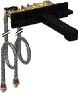 Geberit ONE Waschtisch-Arm. eck. Des. W.-Mont. 2Gr. für UP-Funktionsbox, L:22cm, swm/Etc.