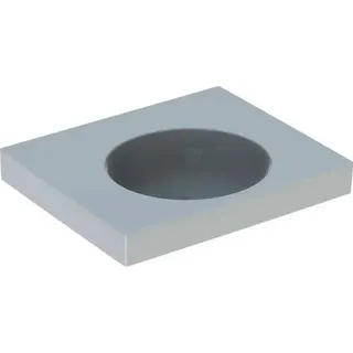 Geberit Preciosa II Waschtisch mit Ablagefläche 60x50cm, ohne Hahnloch, ohne Überlauf, weiß – Bild 2