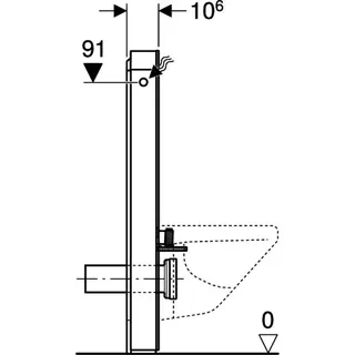 Geberit Monolith Plus Sanitärmodul f. WWC 101cm Steinzeug Schieferop., alu.schwchr – Bild 5