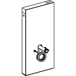 Geberit Monolith Plus Sanitärmodul f. WWC 101cm, Glas weiß /Aluminium – Bild 5