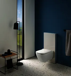 Geberit Monolith Plus Sanitärmodul f. WWC 101cm, Glas sand-grau /Aluminium – Bild 3