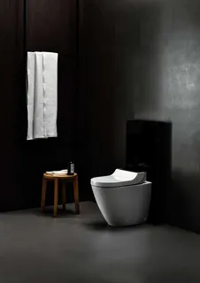 Geberit AquaClean Tuma Comfort WC-Komplettanlage Stand-WC, Glas schwarz – Bild 3