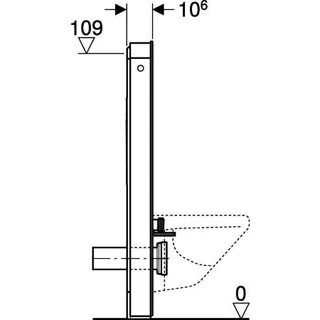 Geberit Monolith Plus Sanitärmodul f. WWC 114cm, Glas weiß /Aluminium – Bild 5