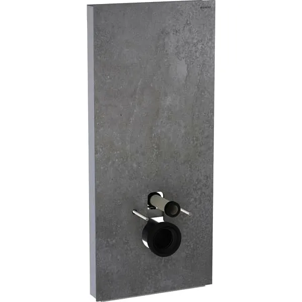 Geberit Monolith Plus Sanitärmodul f. WWC 114cm Steinzeug Betonoptik, Aluminium