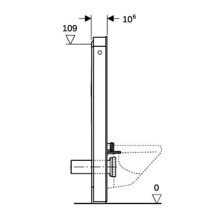 Geberit Monolith Plus Sanitärmodul f. WWC 114cm Steinzeug Betonoptik, Aluminium – Bild 4