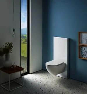 Geberit Monolith Plus Sanitärmodul f. WWC 114cm, Glas weiß /Aluminium – Bild 3