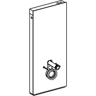 Geberit Monolith Plus Sanitärmodul f. WWC 114cm, Glas weiß /Aluminium – Bild 4